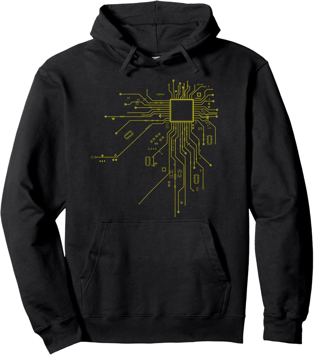CPU Technik Nerd Computerchip Informatiker Programmierer Pullover Hoodie