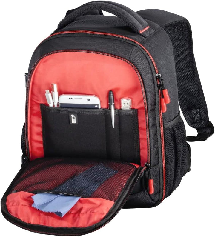 Hama Kamera-Rucksack Miami, 150, schwarz/rot