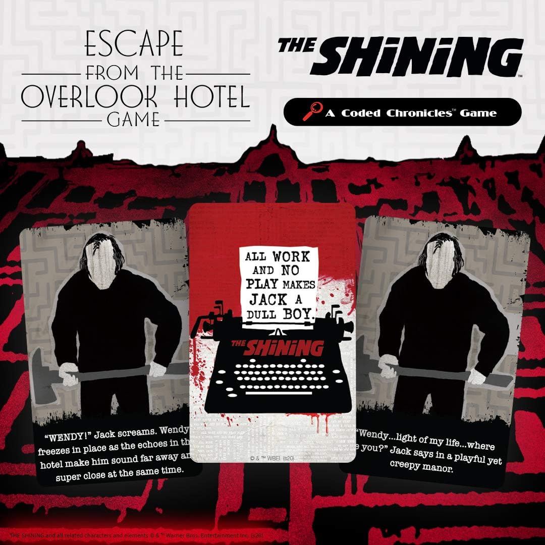 USAopoly , Shining: Escape from The Overlook Hotel-A Coded Chronicles Game - Board Game, 1 + Players