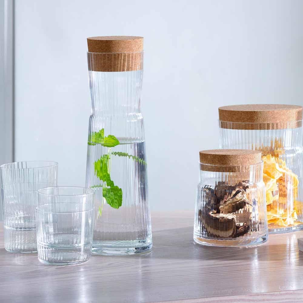 LSA Gio Karaffe &amp; Korkstopfen 1.35L Klar, Karaffe