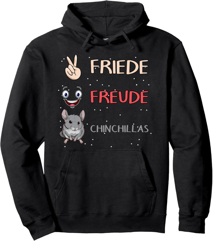 Chinchilla Sachen Friede Freude Chinchillas Pullover Hoodie