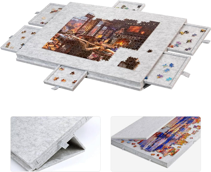 1000 Teile Puzzlebrett Grau, Grau