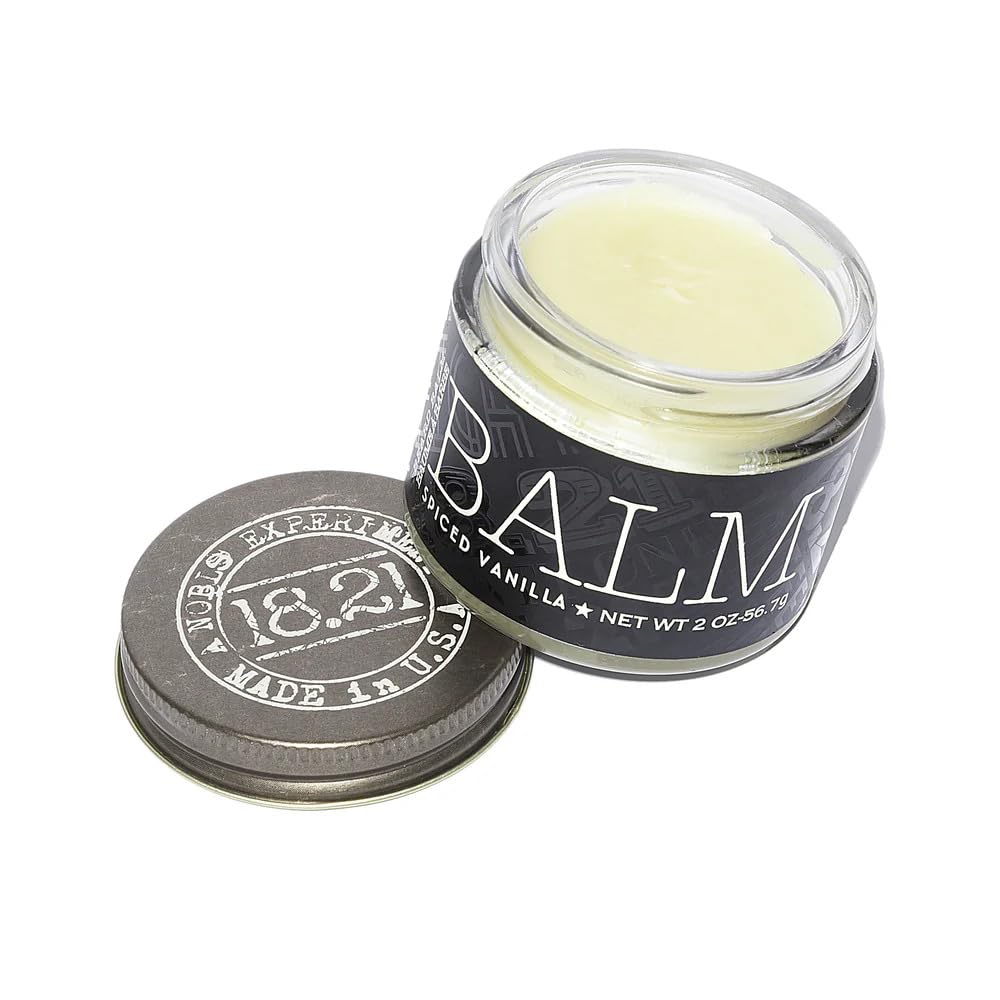 18.21 Man Made Beard Balm - Spiced Vanilla for Men 2 oz Balm