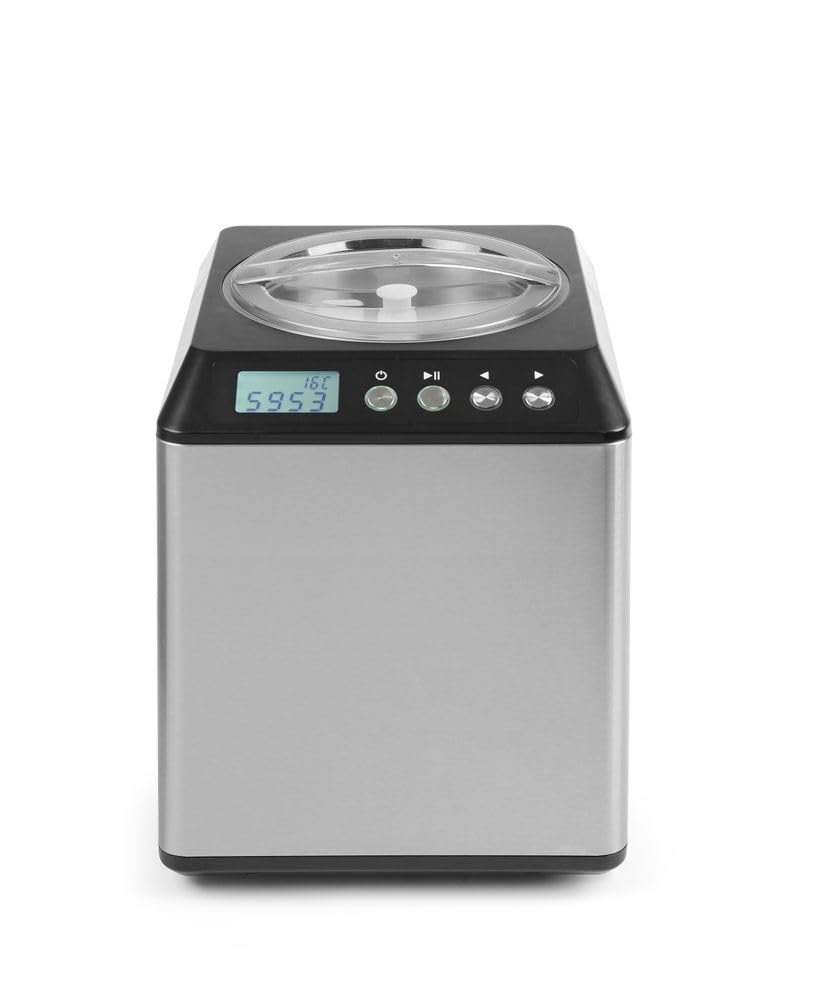 HENDI Eiscreme-Maschine, Eismaschine, Speiseeisbereiter, Eisbehälter 2L, Temperaturbereich: -10°C bi