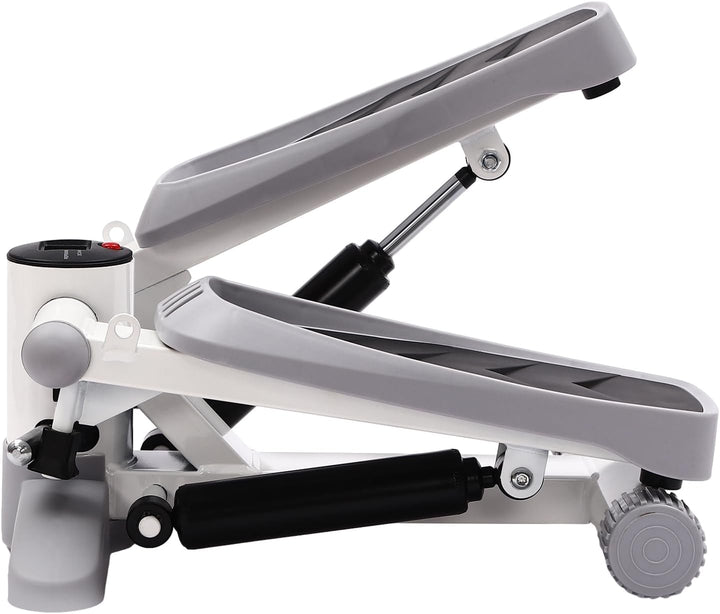 Mini Stepper für Zuhause, Up-Down Swing Stepper mit Power Ropes, Stepper Hometrainer, 2 in 1 Trainin