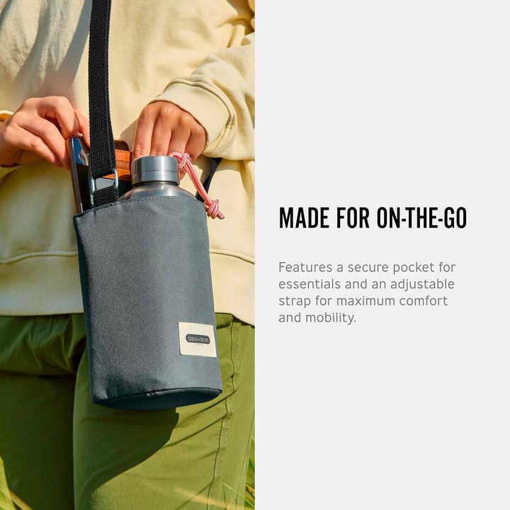 BLACK + BLUM Isolierte Flaschentasche - Hergestellt aus recyceltem PET und BPA Frei - Flaschentasche