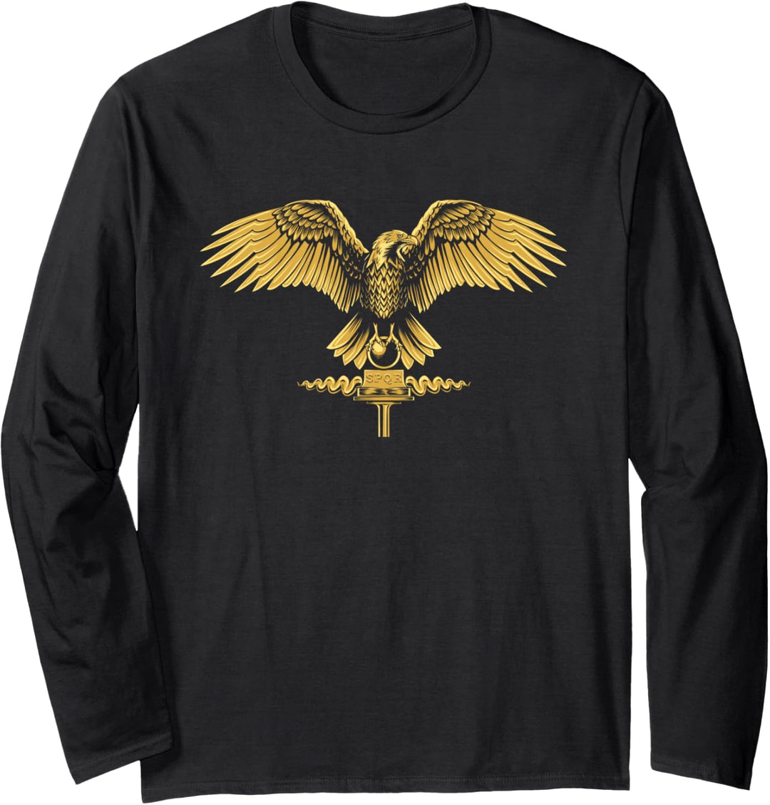 Julius Caesar World Tour - Römischer Adler Legionär Aquila SPQR Langarmshirt