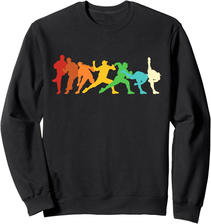 Retro Baseball Pitcher Sweatshirt