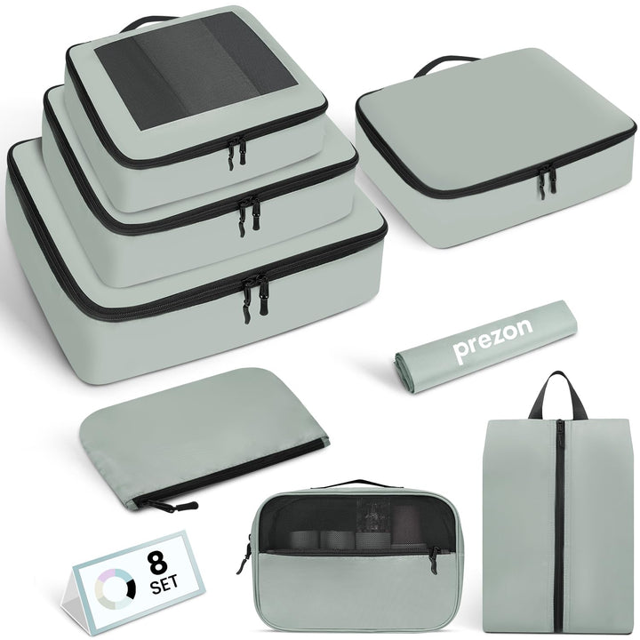 Packing Cubes for Suitcase 8 Set, Leichtgewichtige Gepäck Packing Organizer Packing Cubes für Reisez