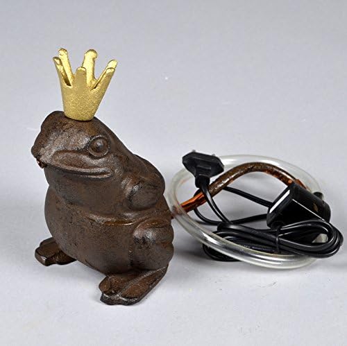 Wasserspeier "Froschkönig" aus Gusseisen 19 cm