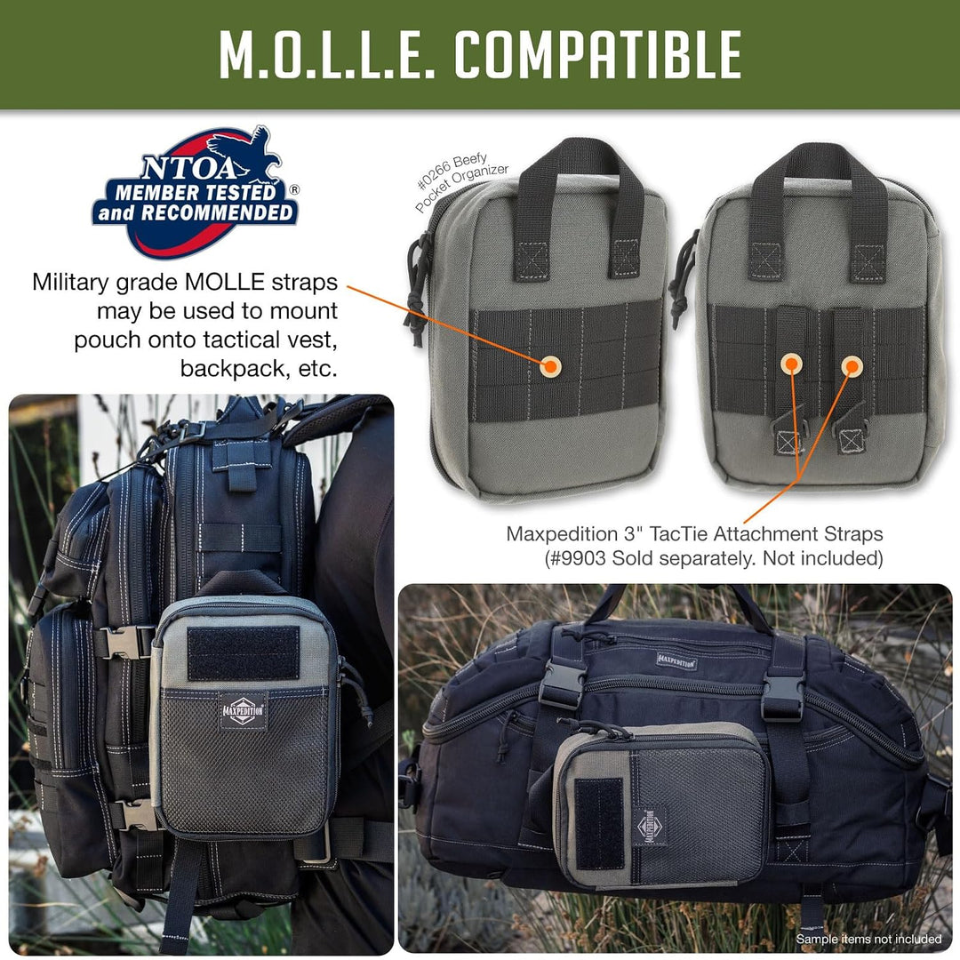 Maxpedition Beefy Pocket Organizer Tasche Einheitsgrösse Wolf-Grau, Einheitsgrösse Wolf-Grau
