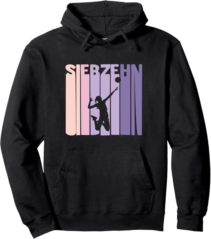 17. Geburtstag Geschenk Volleyball Beachvolleyball Mädchen Pullover Hoodie