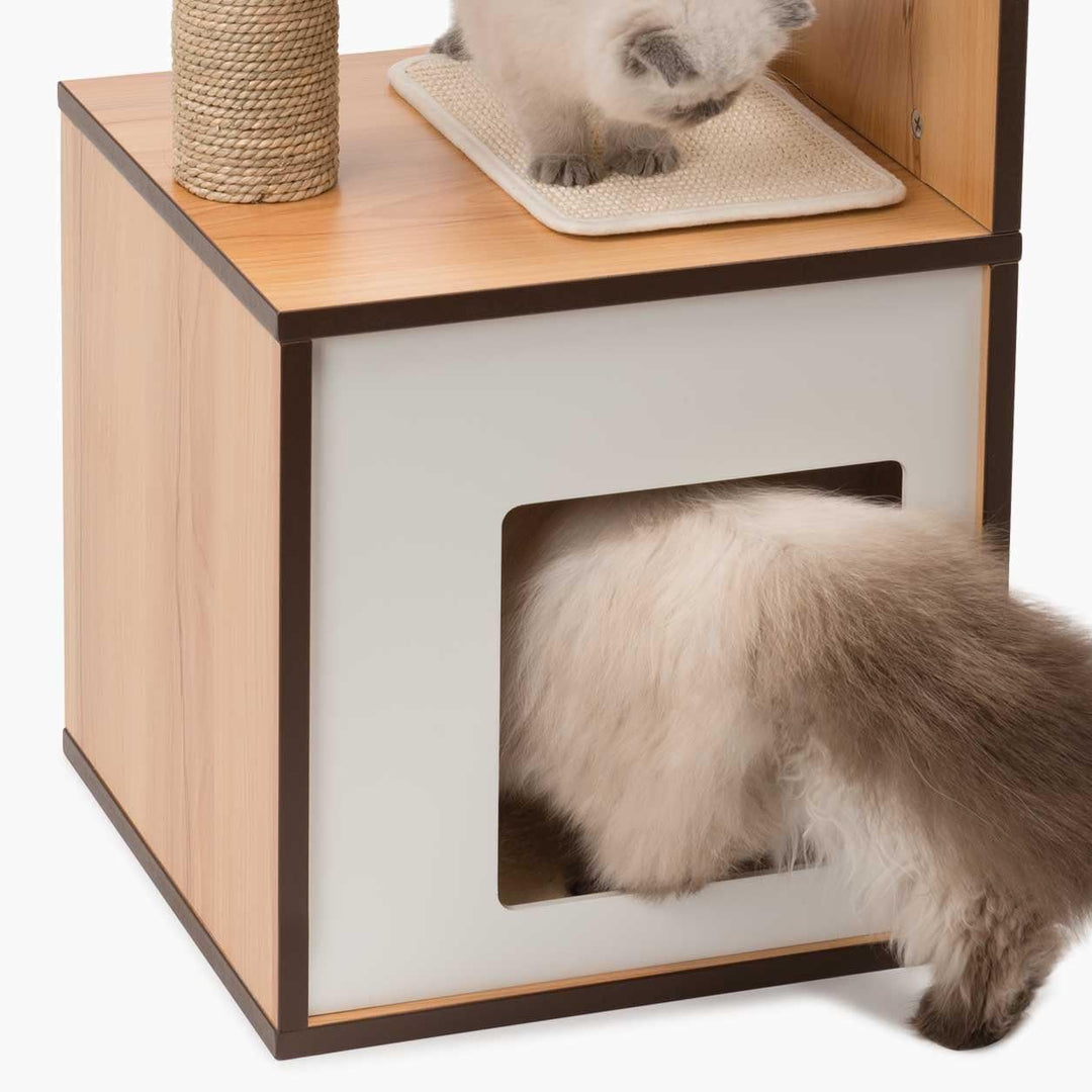 VESPER 52075 Vesper Katzenmöbel Box klein,walnuss, walnuss