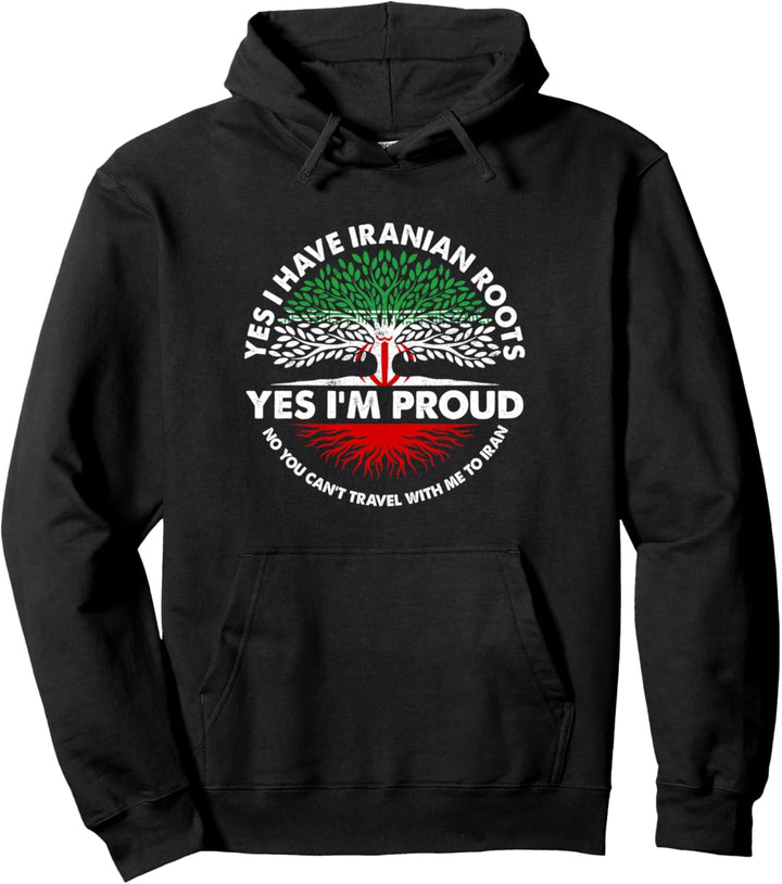 Iranische Wurzeln, iranisches Erbe, stolze Iraner Flagge Pullover Hoodie