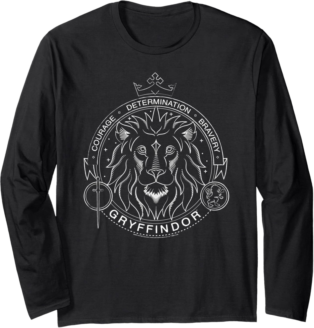 Harry Potter Gryffindor Badge Langarmshirt