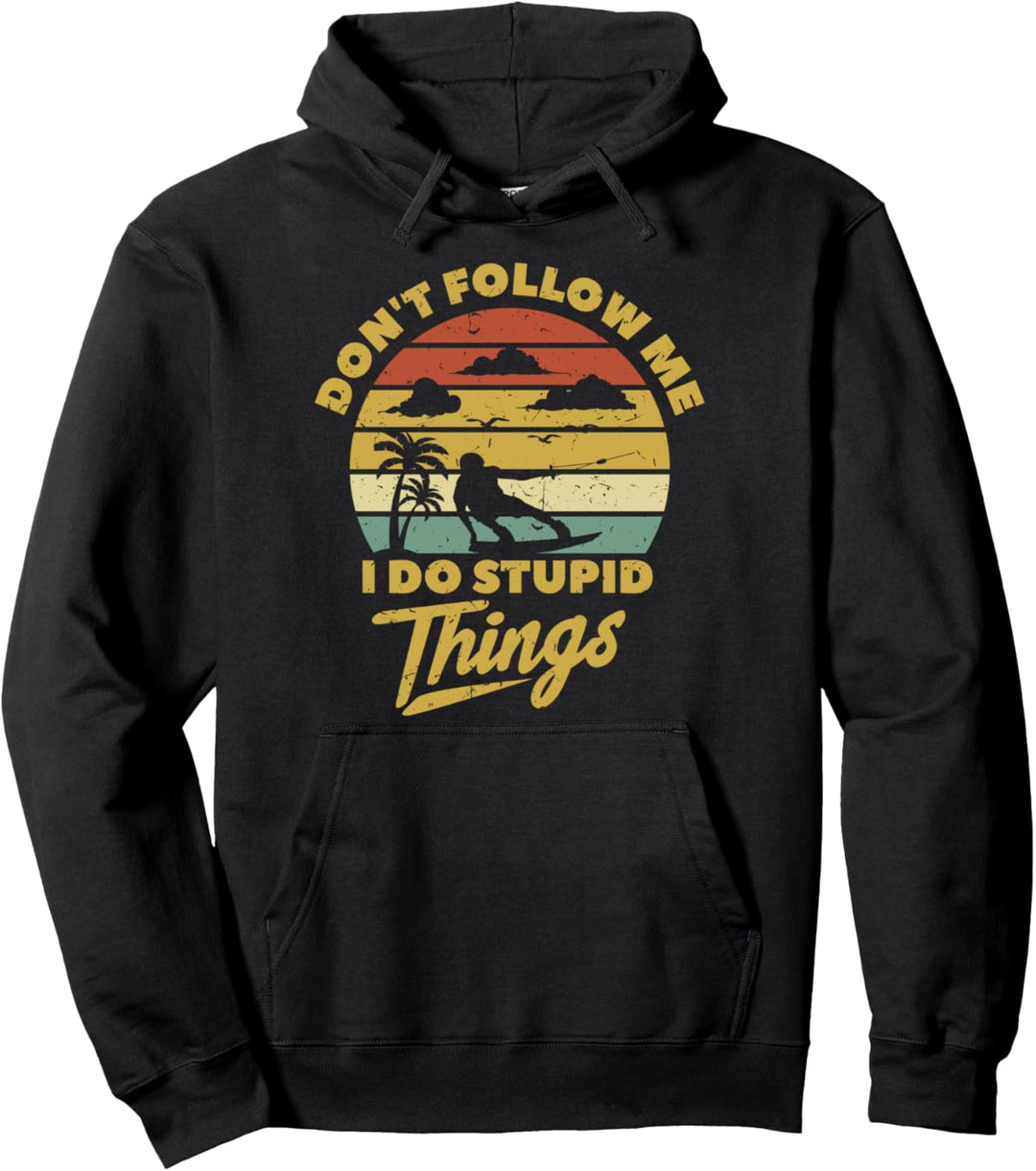 Cooles Retro Wakeboard Geschenk Action Wassersport Pullover Hoodie