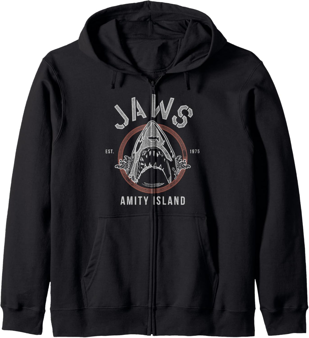 Jaws Retro Stencil Kapuzenjacke