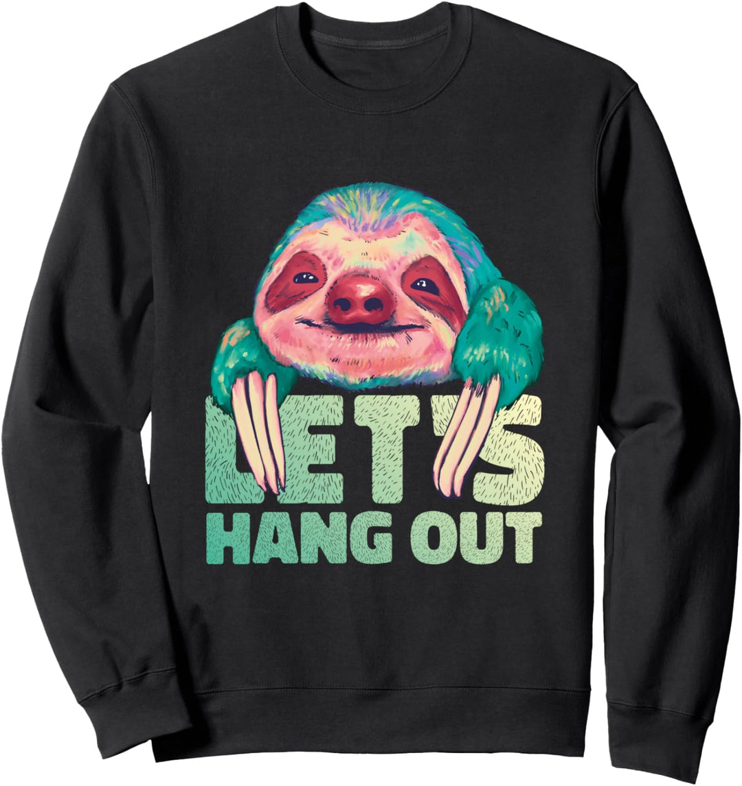 Faultier im Aquarell-Stil und ein lustiges Tier-Design. Sweatshirt