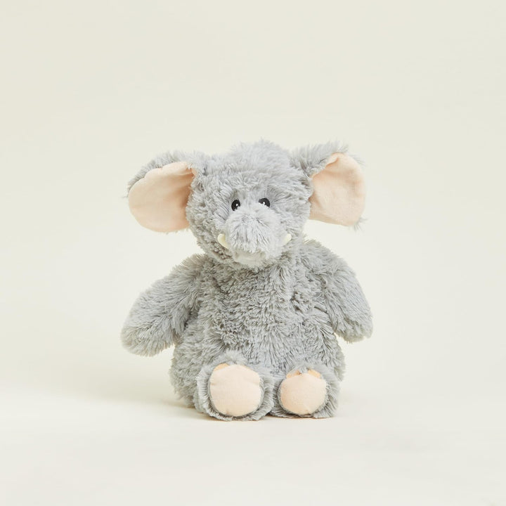 Warmies Plüsch Elefant (Grau) Mikrowellen-Erwärmbarer Gewichteter Teddy mit französischem Lavendeldu