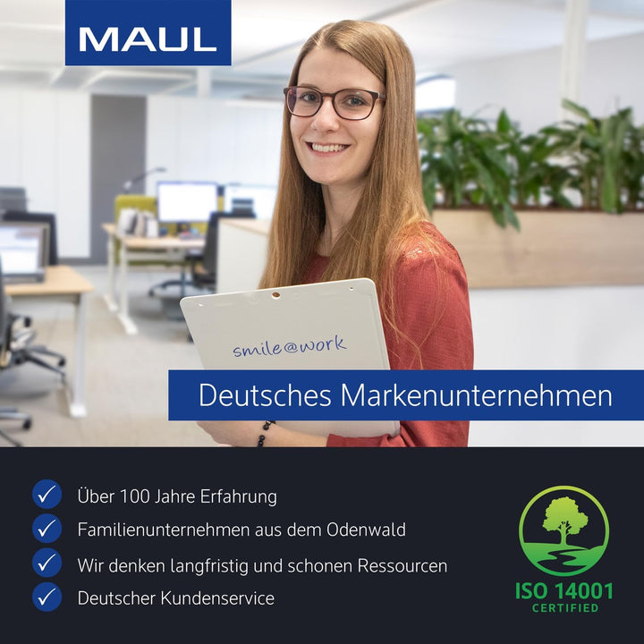 Maul Wanduhr MAULstep Ø 35 cm | Funkuhr mit automatischer Zeiteinstellung | ideal für Wohnzimmer, Sc