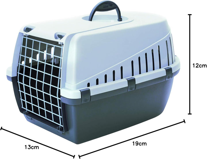 Savic Nv Trotter Transportbox für Haustiere, 49 x 33 x 30 cm, Anthrazit/Hellgrau anthrazit S, anthra