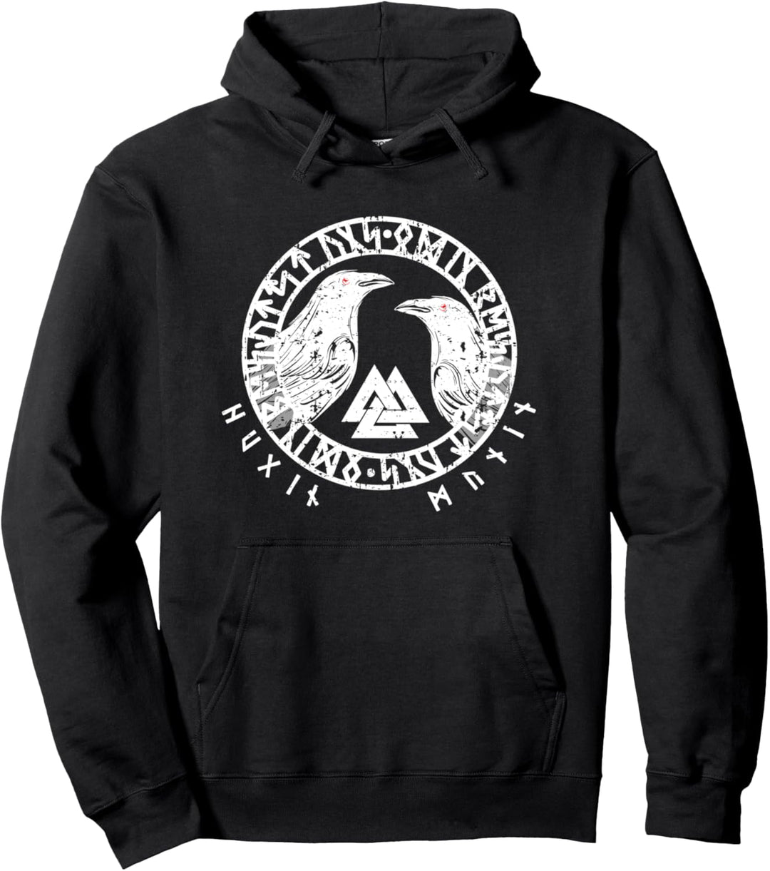 Vegvisir Raben Odins Hugin und Munin Pullover Hoodie