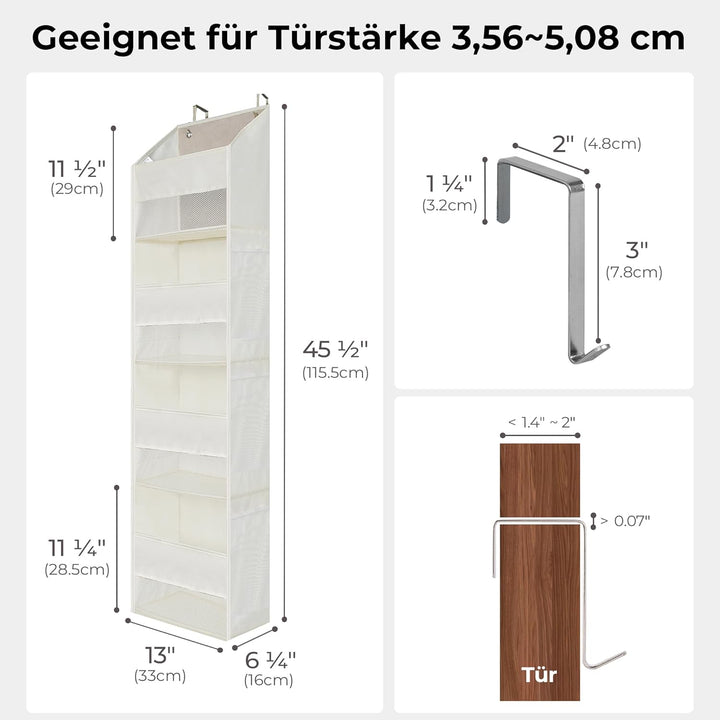 GRANNY SAYS Organizer Tür Hängend mit 4 Taschen, Packung mit 1 hinter der Tür hängenden Speicherorga