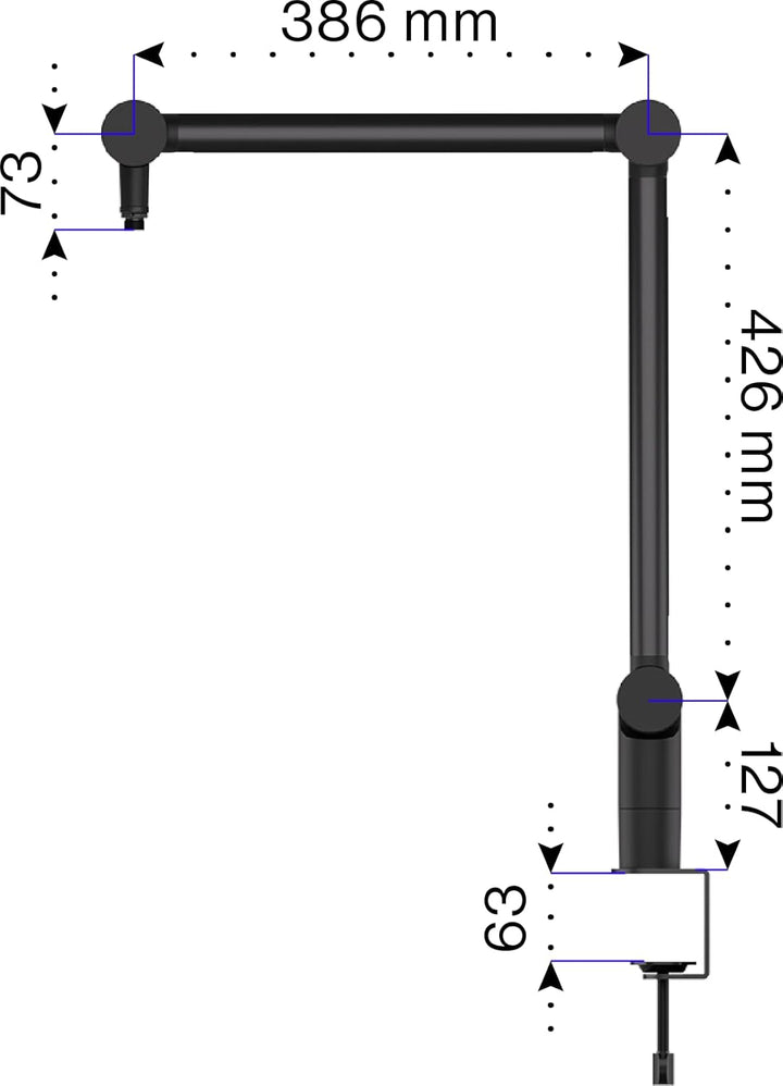 ENDORFY Studio Boom Arm USB-C, USB-B, Inklusive USB-C- und USB-B-Kabel, Studioeinsatz, interne Feder