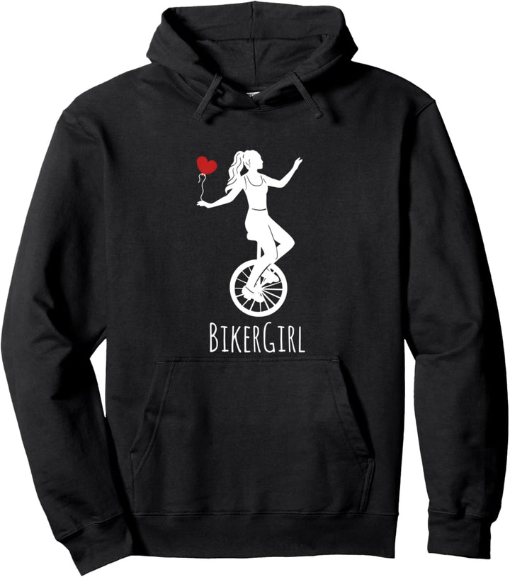 Einrad Einradfahrerin Unicycle Unicyclist Radsport Pullover Hoodie