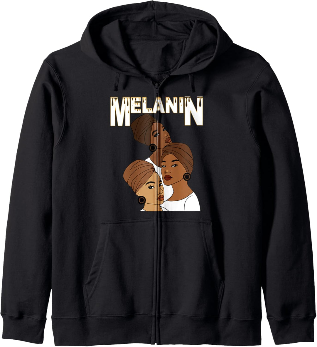 Oheneba: Melanin Drippin Afro Queen Black Pride Kapuzenjacke