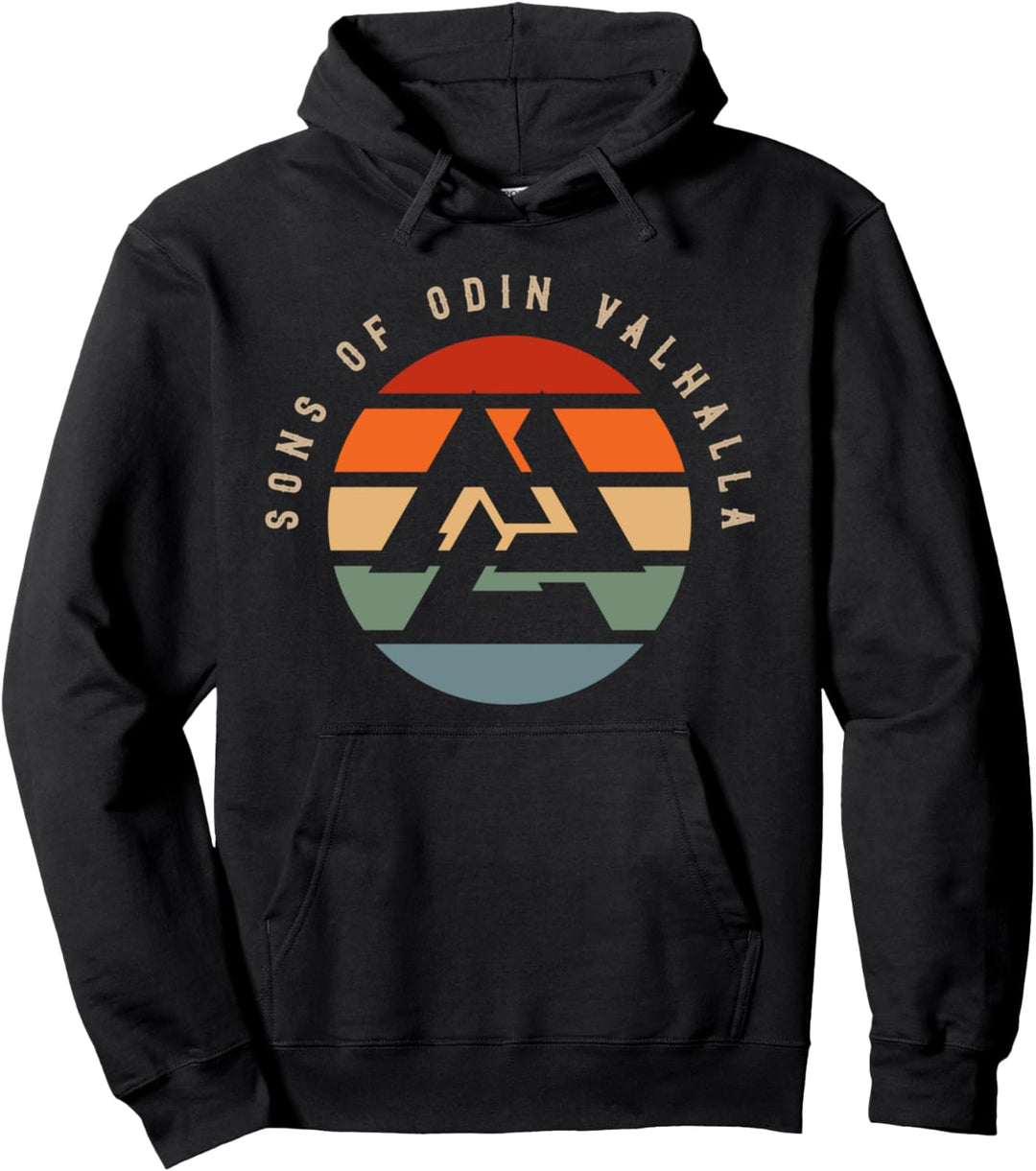 Wikinge Sons of Odin Wotansknoten Nordische Mythologie Pullover Hoodie