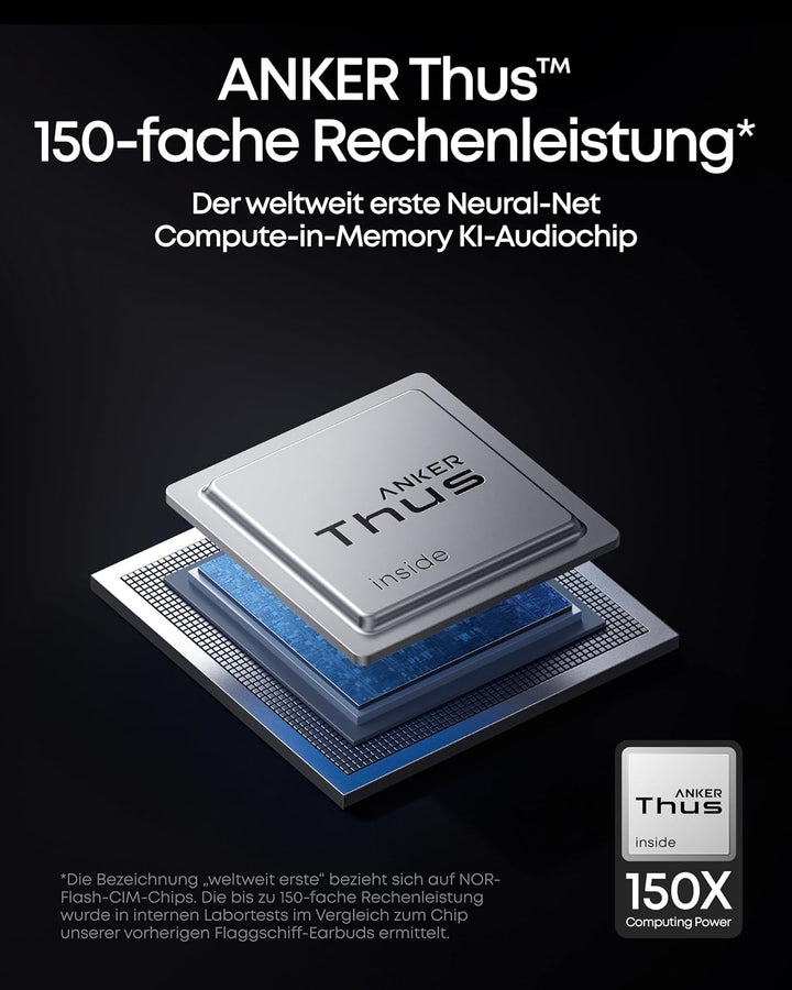 soundcore Anker Liberty 5 Pro, Guinness World Record Anrufqualität 10 Mikros, Noise Cancelling Kopfh
