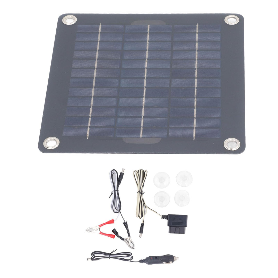 12V 18V 20W Solarbatterieladegerät-Kit Monokristalliner Batterieerhalt für Wohnmobile, Autos, Boote,