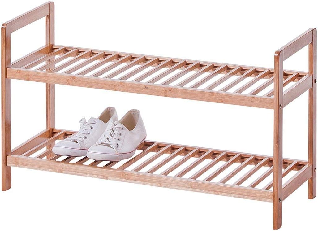 Zeller 13560 Schuhregal, Bamboo, L 70 x B 26 x H 40 cm