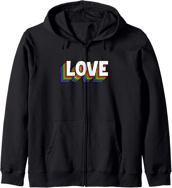 Love Gay Pride Kapuzenjacke