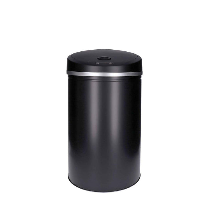 TALK-POINT TP Sensor Müll-Eimer, Abfall-Behälter aus Edelstahl, automatischer Deckel, rund, ca. 30 L