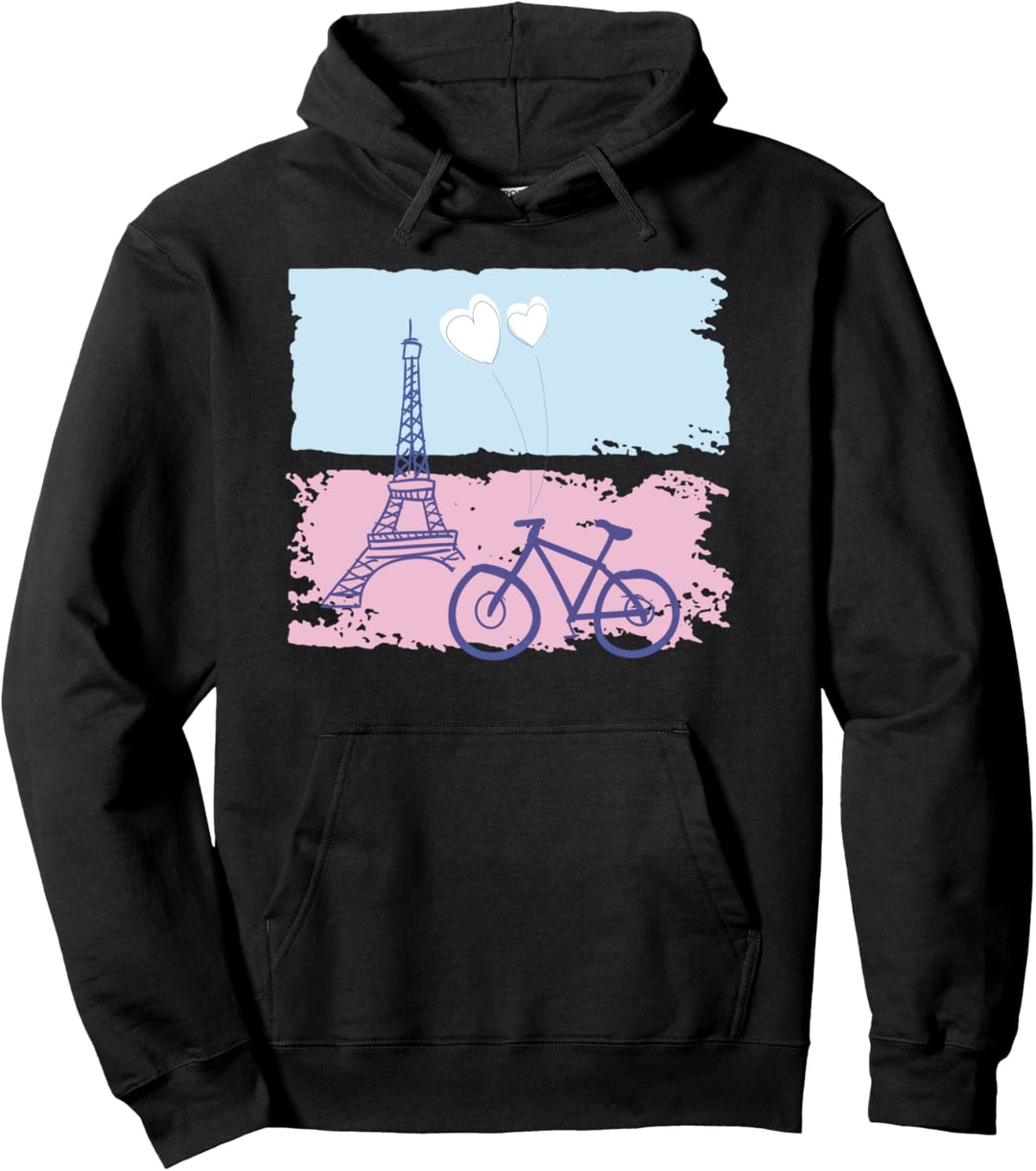 Paris Eiffelturm Vintage Frankreich Souvenir Geschenk Pullover Hoodie
