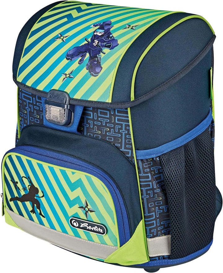 herlitz Schulranzen Loop Plus Funky Ninja, 1 Stück, Funky Ninja