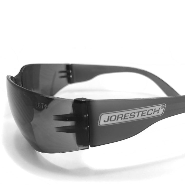 JORESTECH Eyewear Schutzbrille, Polycarbonat, stossfeste Gläser, 12 Stück (Smoke), smoke