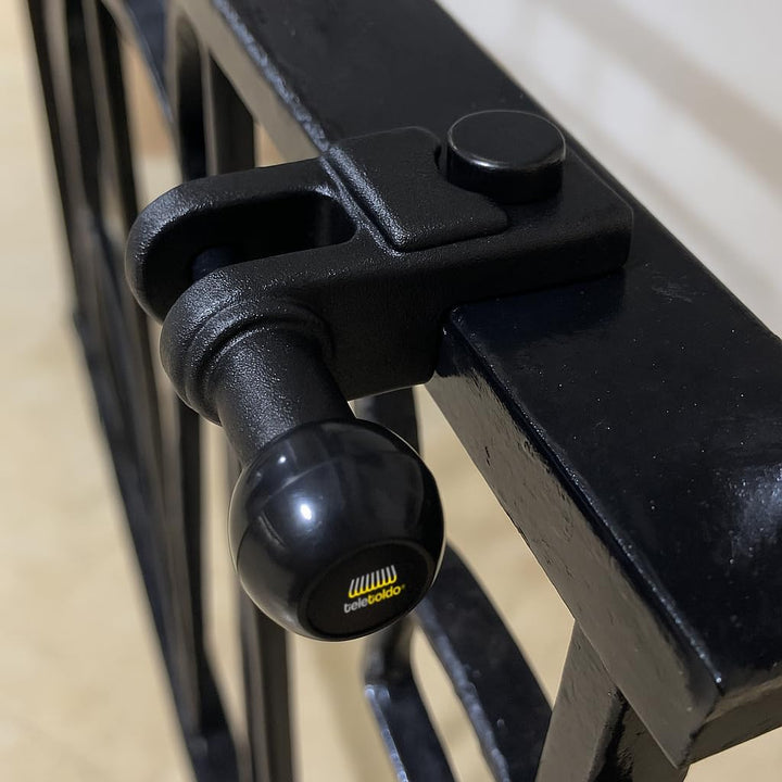Baldachin Geländer Set mit Schrauben (schwarz), Schwarz