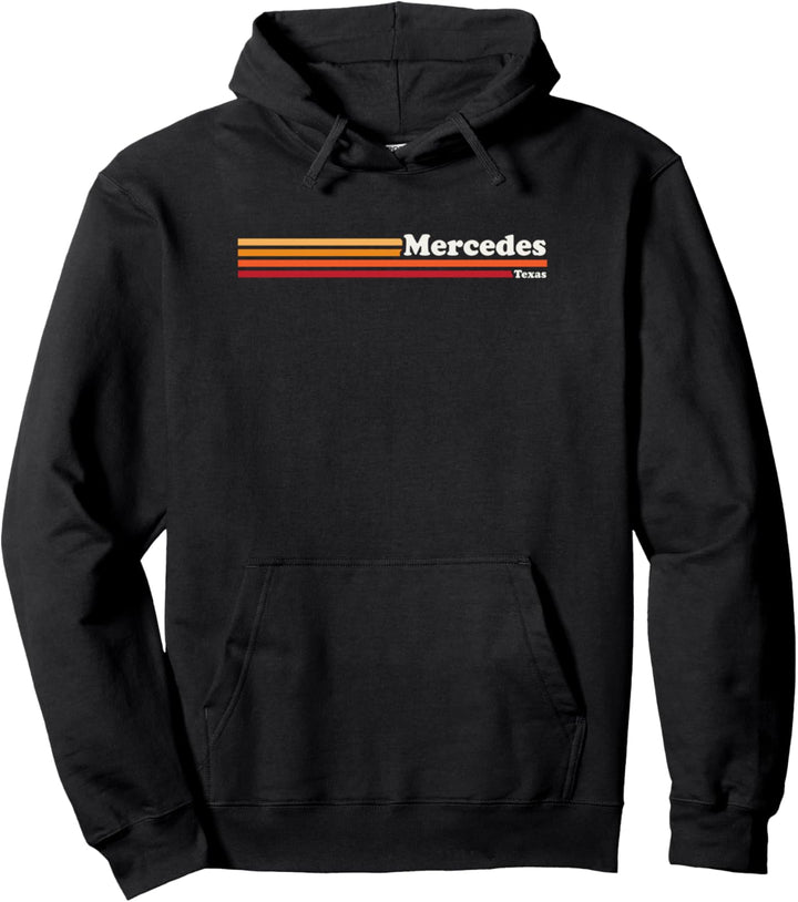 Vintage 1980er Jahre Grafik Stil Mercedes Texas Pullover Hoodie