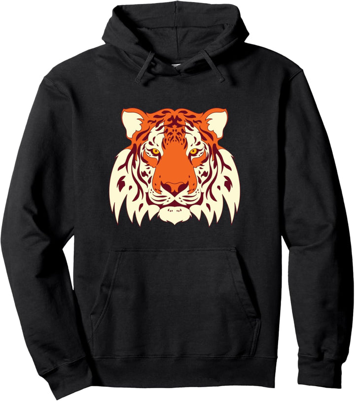 Wildkatze Raubtier Asiatisches Zoo Tier Tiger Pullover Hoodie