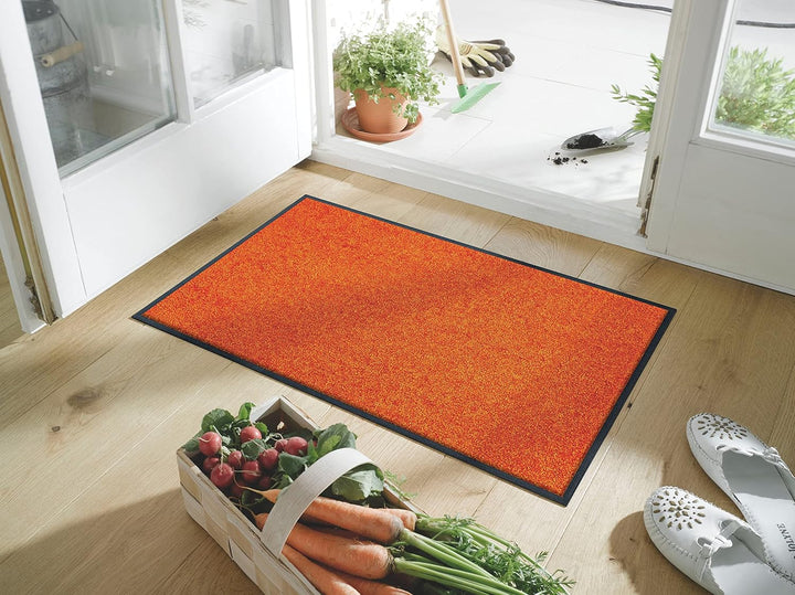 wash+dry Fussmatte, Burnt Orange 50x75 cm, innen und aussen, waschbar 50x75cm, 50x75cm
