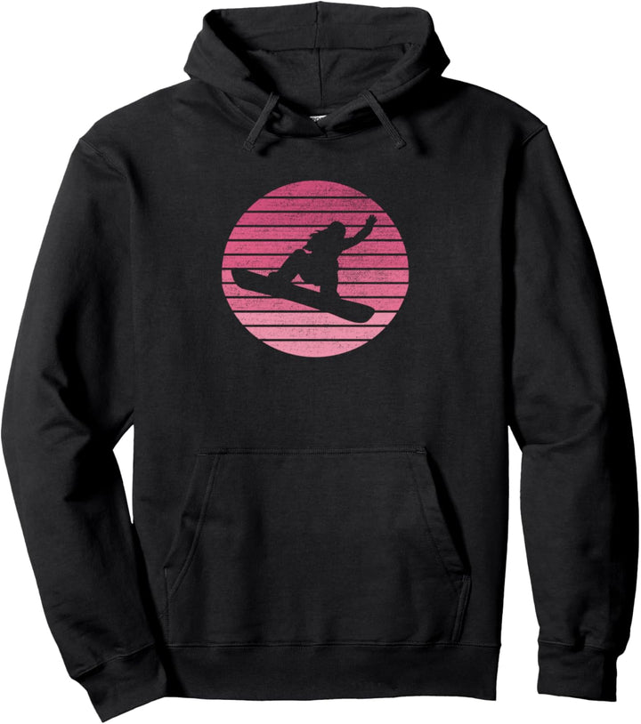 Snowboarding Retro Snowboard Hoodie Pullover Hoodie