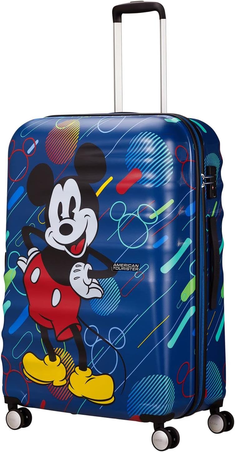 American Tourister Wavebreaker Disney - Spinner Multicolour (Mickey Future Pop) L(77 cm - 96 L), Mul