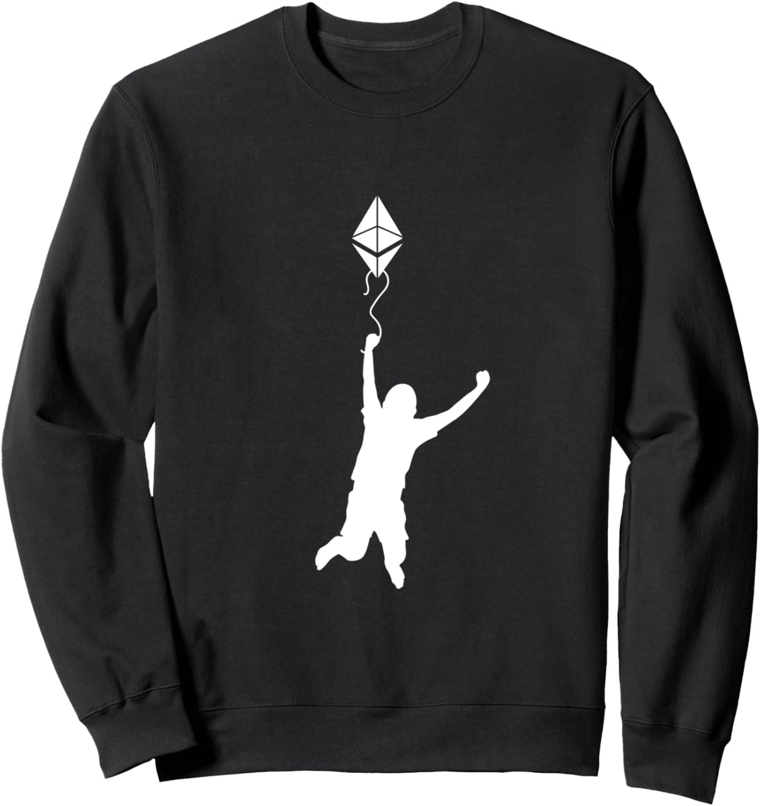 Junge mit ETH-Ballon Kryptowährung ETH Crypto ETH Sweatshirt