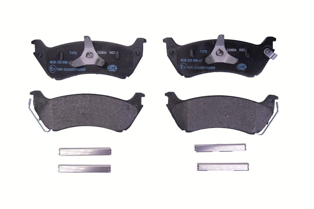 HELLA PAGID 8DB 355 008-671 Bremsbelagsatz - T1172 - Dicke/Stärke: 16.7mm - Bremssystem: Bosch - mit
