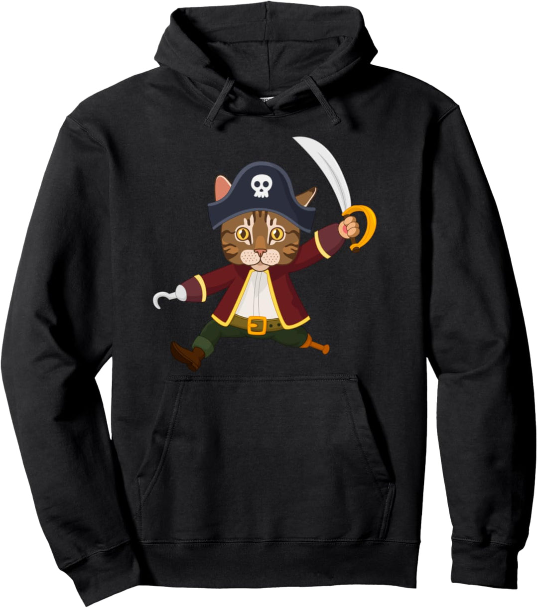 Katzen Rassen als Piraten niedliche Katze Katzenbesitzer Pullover Hoodie