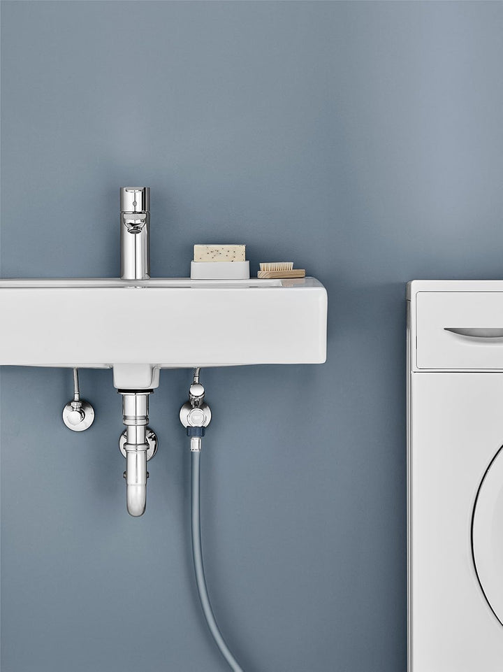GROHE Eckventil (Wandschluss 1/2", Abgang 3/8", mit Längenausgleich, mit 10mm Quetschverschraubung,