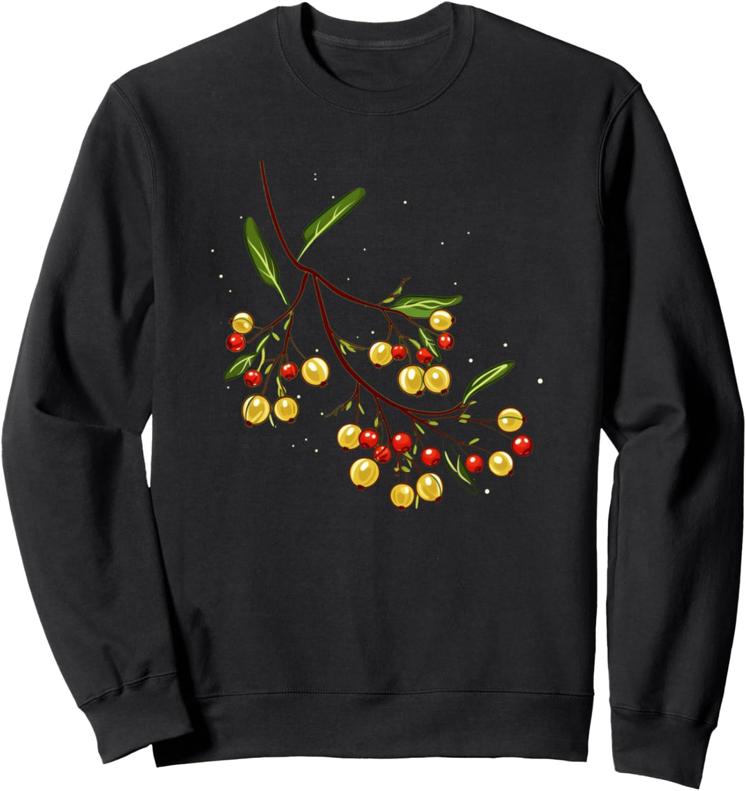 Frohe Weihnachten mit Mistelzweig Sweatshirt